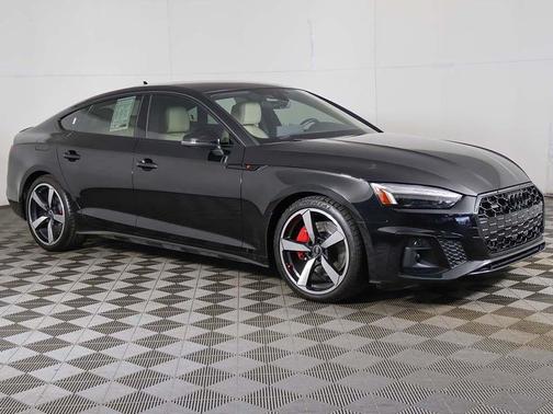 Mythos Black Metallic 2023 Audi A5 Sportback 45 S Line Premium Plus