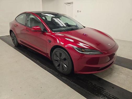 Ultra Red 2025 Tesla Model 3 Long Range