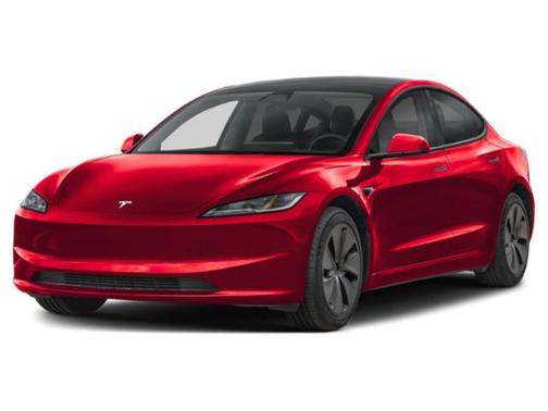 Ultra Red 2025 Tesla Model 3 Long Range