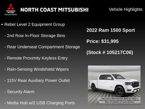 Ivory Tri-Coat Pearl 2022 RAM 1500 Sport