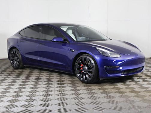 Deep Blue Metallic 2023 Tesla Model 3 Performance