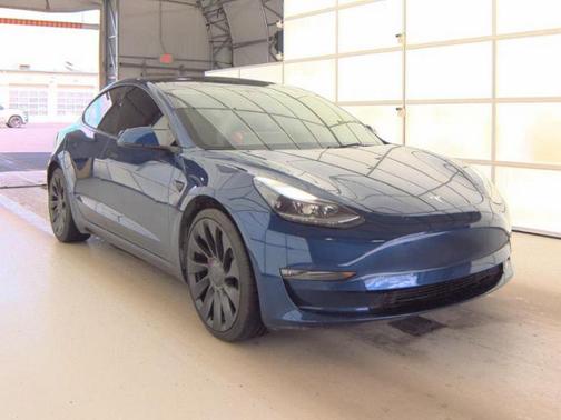 Deep Blue Metallic 2023 Tesla Model 3 Performance
