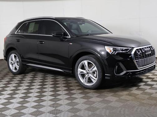Mythos Black Metallic 2023 Audi Q3 45 S line Premium Plus