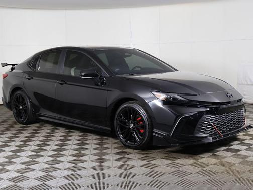 Midnight Black Metallic 2025 Toyota Camry SE