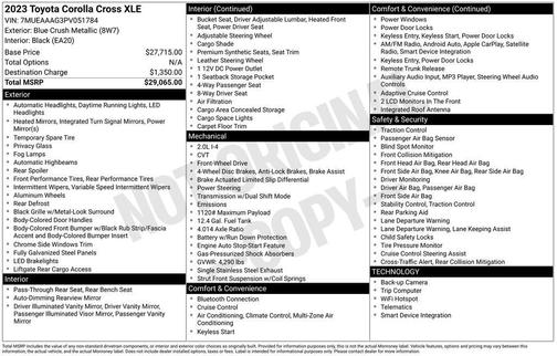 2023 Toyota Corolla Cross XLE