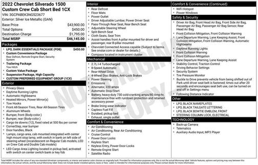 Silver Ice Metallic 2022 Chevrolet Silverado 1500 Custom