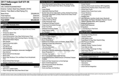2017 Volkswagen Golf GTI 