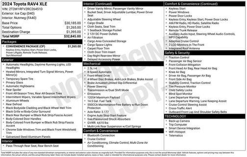 Ice Cap 2024 Toyota RAV4 XLE