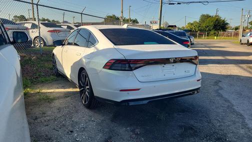 Platinum White Pearl 2025 Honda Accord Hybrid Touring