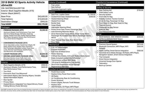 2018 BMW X3 xDrive30i