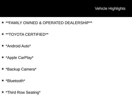 Midnight Black Metallic 2020 Toyota Highlander LE