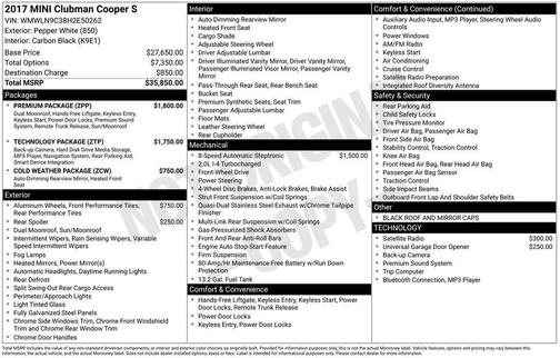 2017 MINI Clubman Cooper S