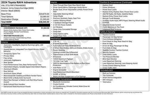 2024 Toyota RAV4 Adventure