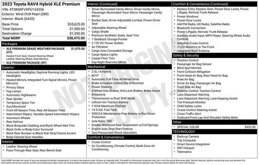 2023 Toyota RAV4 Hybrid XLE Premium