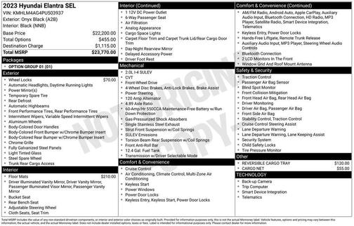 2023 Hyundai ELANTRA SEL