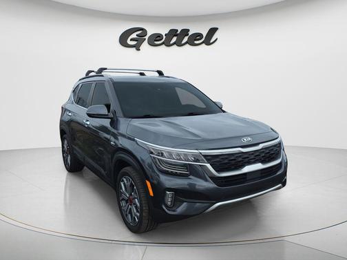 Gravity Gray 2021 Kia Seltos SX Turbo