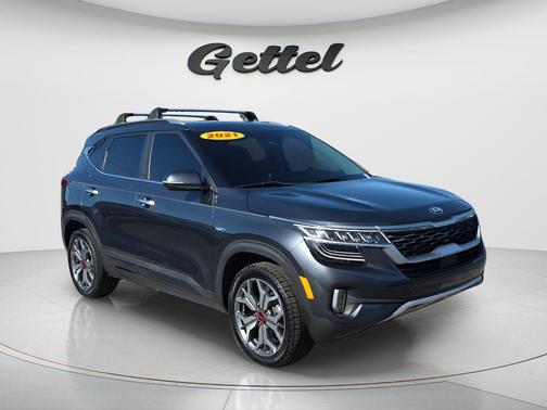 Gravity Gray 2021 Kia Seltos SX Turbo
