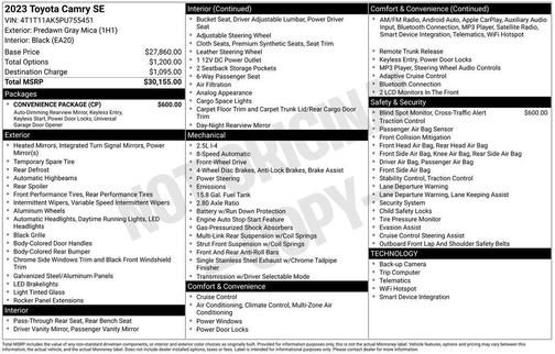 2023 Toyota Camry SE