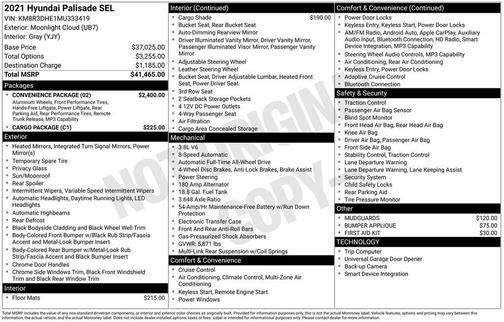 Moonlight Cloud 2021 Hyundai PALISADE SEL