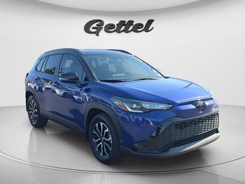 Blue Crush Metallic/Jet Black 2024 Toyota Corolla Hybrid SE