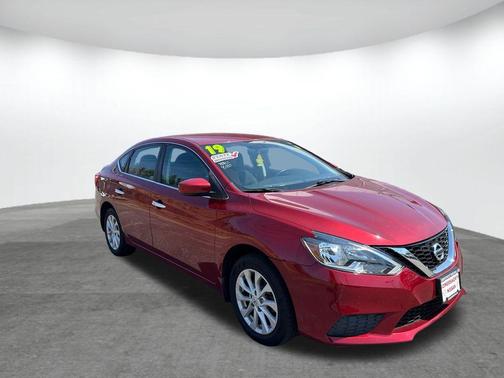 Scarlet Ember 2019 Nissan Sentra SV