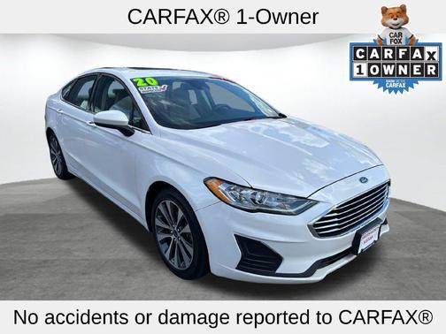 White Platinum Clearcoat Metallic 2020 Ford Fusion SE