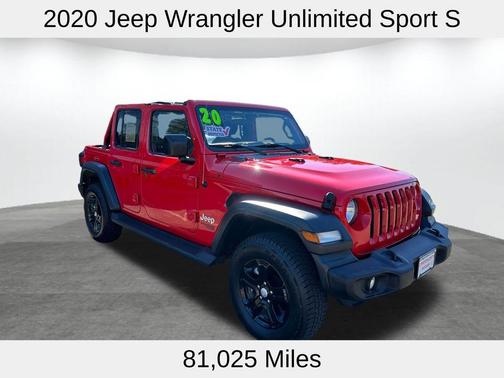 Firecracker Red Clearcoat 2020 Jeep Wrangler Unlimited Sport