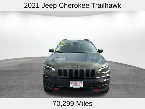 Olive Green Pearlcoat 2021 Jeep Cherokee Trailhawk