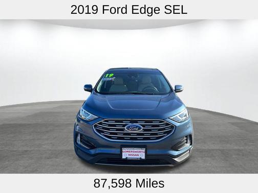 Blue Metallic 2019 Ford Edge SEL