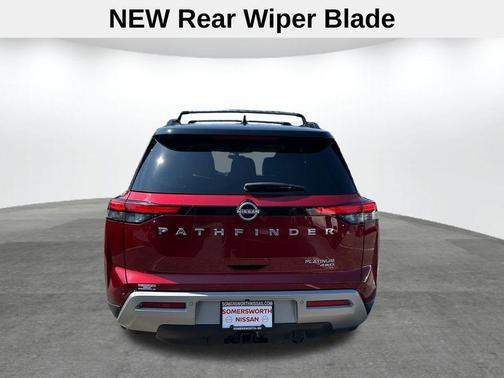 2 Tone Red / Black Roof 2023 Nissan Pathfinder Platinum