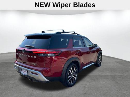 2 Tone Red / Black Roof 2023 Nissan Pathfinder Platinum