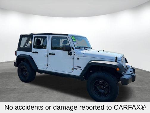 Bright White Clearcoat 2015 Jeep Wrangler Unlimited Sport