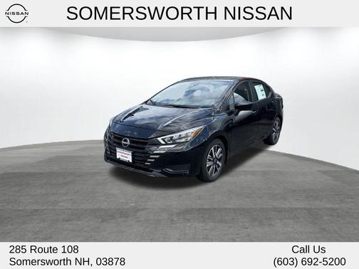 Black 2025 Nissan Versa 1.6 SV