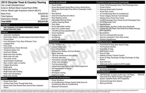 2013 Chrysler Town & Country Touring
