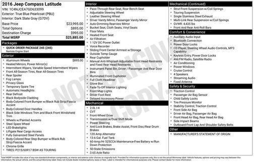 2016 Jeep Compass Latitude