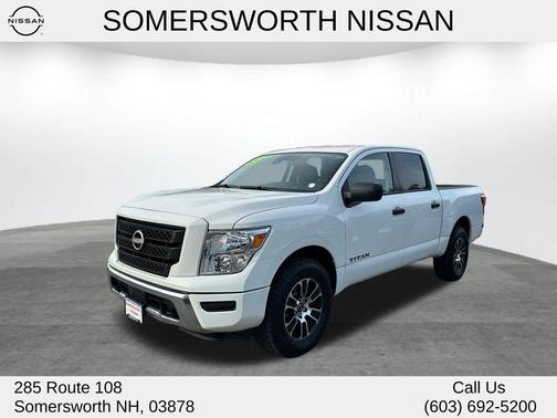 Glacier White 2023 Nissan Titan SV