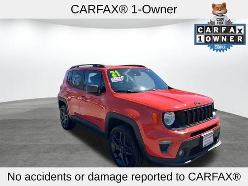 Omaha Orange Clearcoat 2021 Jeep Renegade Latitude