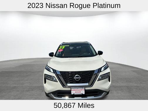 2 Tone White / Black Roof 2023 Nissan Rogue Platinum