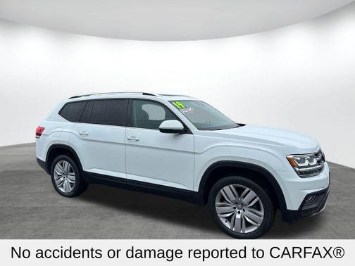 Pure White 2019 Volkswagen Atlas 3.6L SE w/Technology