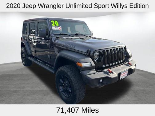 Granite Crystal Clearcoat Metallic 2020 Jeep Wrangler Unlimited Sport