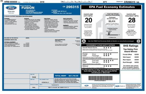2012 Ford Fusion SEL
