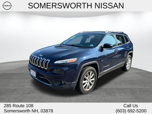 True Blue Pearlcoat 2016 Jeep Cherokee Limited