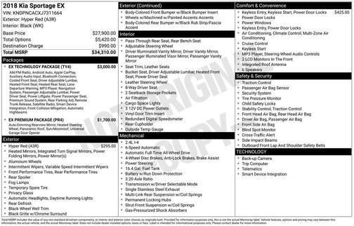 2018 Kia Sportage EX