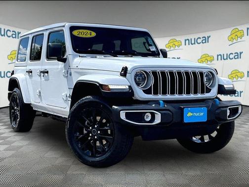 Bright White Clearcoat 2024 Jeep Wrangler 4xe Sahara