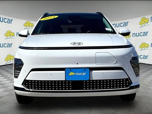 Atlas White 2024 Hyundai KONA EV Limited