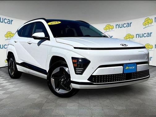 Atlas White 2024 Hyundai KONA EV Limited