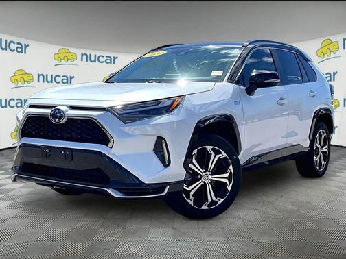 Wind Chill Pearl/Midnight Black Metallic 2023 Toyota RAV4 Prime XSE