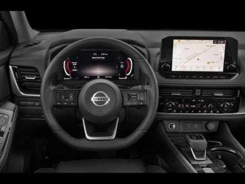 Boulder Gray Pearl/Super Black 2023 Nissan Rogue Platinum