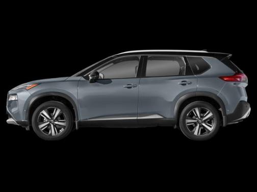 Boulder Gray Pearl/Super Black 2023 Nissan Rogue Platinum