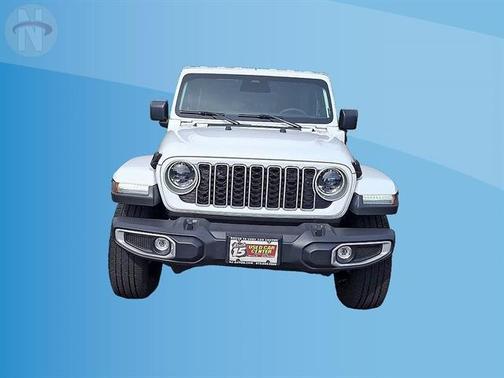 Bright White Clearcoat 2025 Jeep Wrangler 4xe Sahara